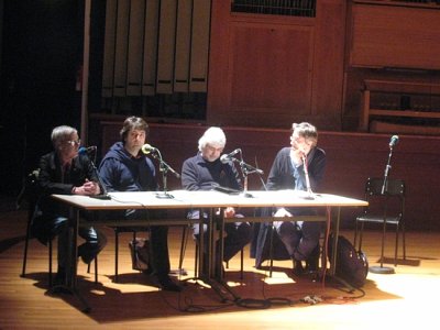 Table ronde animée par Thomas Vernet : « Ecrire pour le clavecin oujourd'hui » avec Renaud Gagneux, Bruno Mantovani, Tristant-Patrice Challulau.