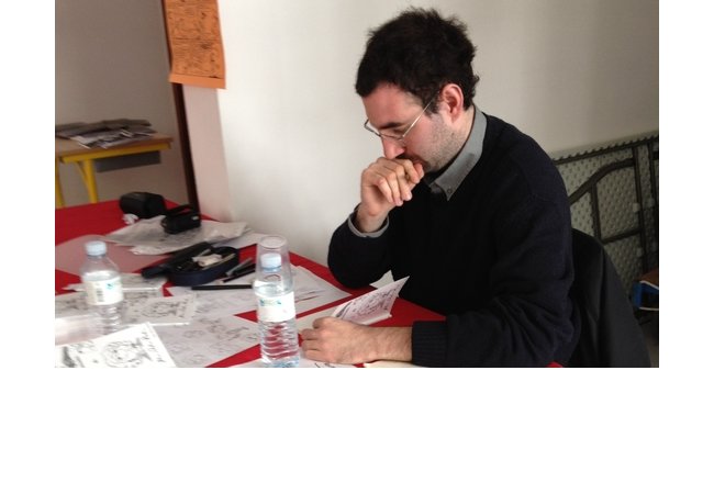 Jean-Pierre Hervet en pleine séance de dédicace